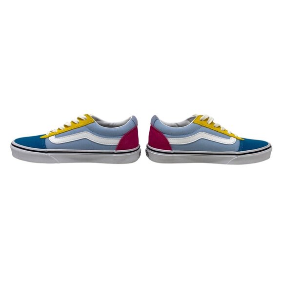 VANS Womens Colorblock Colorful Low Top Sneakers Size 6 Pink Yellow Blue EUC - Picture 3 of 8